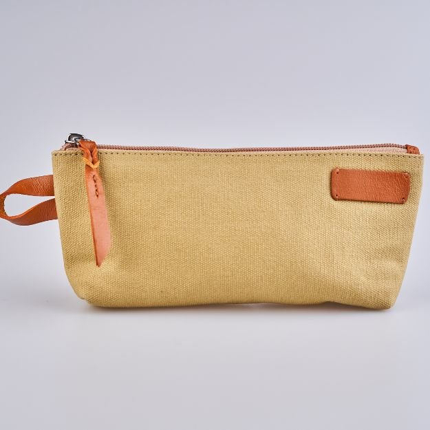 Upcycled Canvas & Leather Amenity Kit